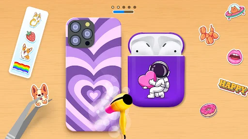 Gameplay screenshot 2 from Phone Case DIY - Simulation game
